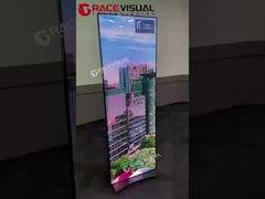 آی پوستر 2.5 صفحه نمایش LED کامل رنگی داخلی 3840 هرتز با نرخ تجدید بالا با چرخ