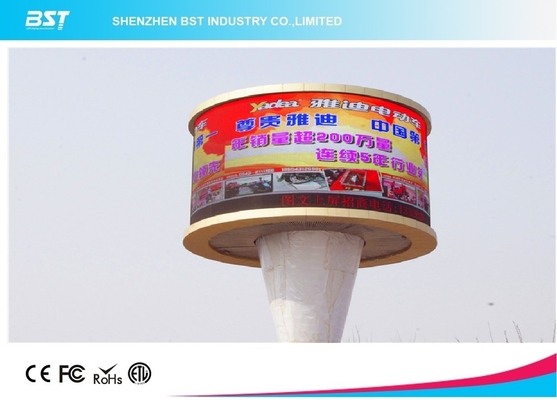 Customized Curved Led Screen Indoor And Outdoor / High Definition 360 Degree Led Display