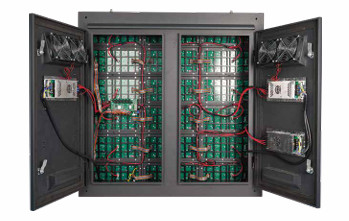 960x960mm فولاد سرد تبلیغات بیرونی صفحه نمایش LED 3840 نرخ تجدید بالا 5500 Nits