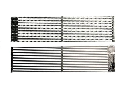 P3.9-7.8 صفحه نمایش LED در فضای باز شفاف با روشنایی بالا 5500nits و نرخ تجدید 3840Hz
