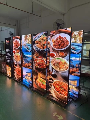 پوستر LED فوق باریک 960×1920mm  ️ گزینه های نصب آویزان، نصب روی دیوار و جفت
