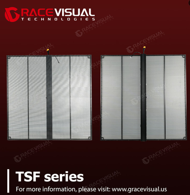 صفحه نمایش شفاف LED پیشرفته سری TSF برای نمایش محتوای با وضوح بالا