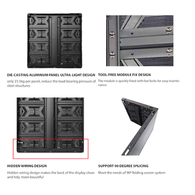 سری OE، کابینت آلومینیوم ریخته شده تبلیغاتی LED نمایش دقیق تر، آسان برای پیوند، خدمات جلویی