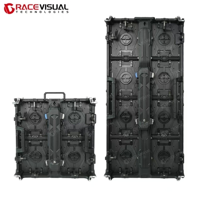 P2.6 نمایشگر مدولار آلومینیوم LED از نوع Die-Cast Power Box قابل جدا شدن انتقال سیگنال پین ایده آل برای اجاره رویداد صحنه