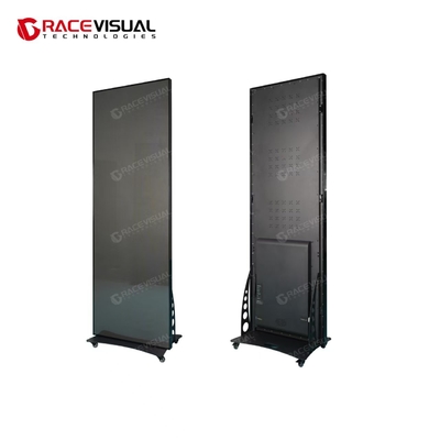 پوستر LED داخلی پریمیوم P2.5 ️ صفحه نمایش بسیار نازک 640 × 1920 میلی متری با رنگ 16 بیتی ، بروز رسانی 7680 هرتز و استند تلفن همراه برای نشانه های دیجیتال زیبا