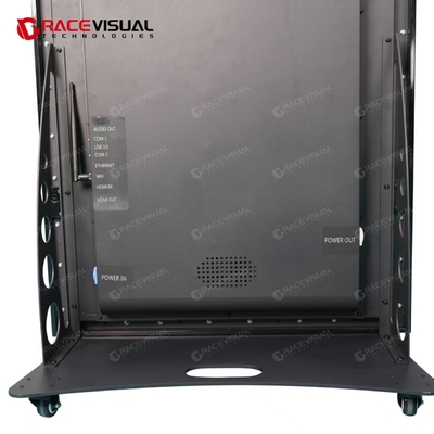 پوستر LED داخلی پریمیوم P2.5 ️ صفحه نمایش بسیار نازک 640 × 1920 میلی متری با رنگ 16 بیتی ، بروز رسانی 7680 هرتز و استند تلفن همراه برای نشانه های دیجیتال زیبا