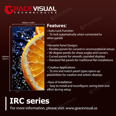 ایده آل برای رویدادهای داخلی تجاری، IRC سری اجاره صفحه نمایش LED دارای یک نرخ تجدید فوق العاده بالا، انعطاف پذیری استثنایی و عملکرد انرژی کارآمد
